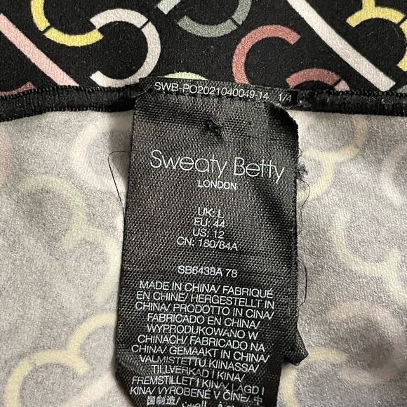 Sweaty‎ Betty Power 7/8 Length Leggings Pockets Sz 12 Workout High Waist Logo - Picture 8 of 13